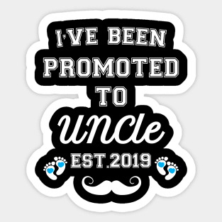 I have been promoted to Uncle Sticker